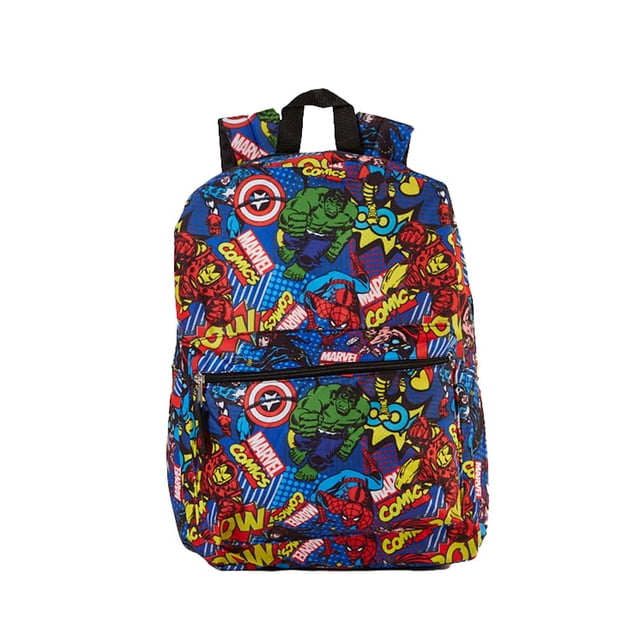 Mochila RALME Marvel Comics Avengers Incredible Hulk Capitán América Spiderman 16 pulgadas