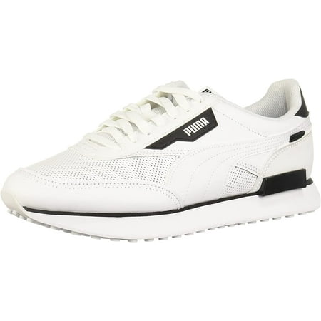 PUMA Mens Future Rider Sneaker 10.5 White/Black