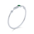 thumbnail image 2 of Bling Jewelry Womens Romantic Infinity Love Knot Celtic Bangle Bracelet Green Red CZ .925 Sterling Silver, 2 of 6