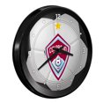 thumbnail image 2 of Colorado Rapids 15" Ribbed Frame Soccer Ball Wall Clock, 2 of 5
