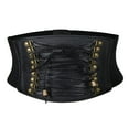 thumbnail image 1 of Cinturón de material cuero Steampunk Retro para Mujer Wide Elastic Waspie, 1 of 9