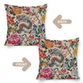 thumbnail image 3 of Cushion Case Chinoiserie Dragon And Flowers Linen Cushion Case Traditional Exotic Dragon Couch Pillow Cases 18"x18" Gifts for Home Decor, 3 of 7