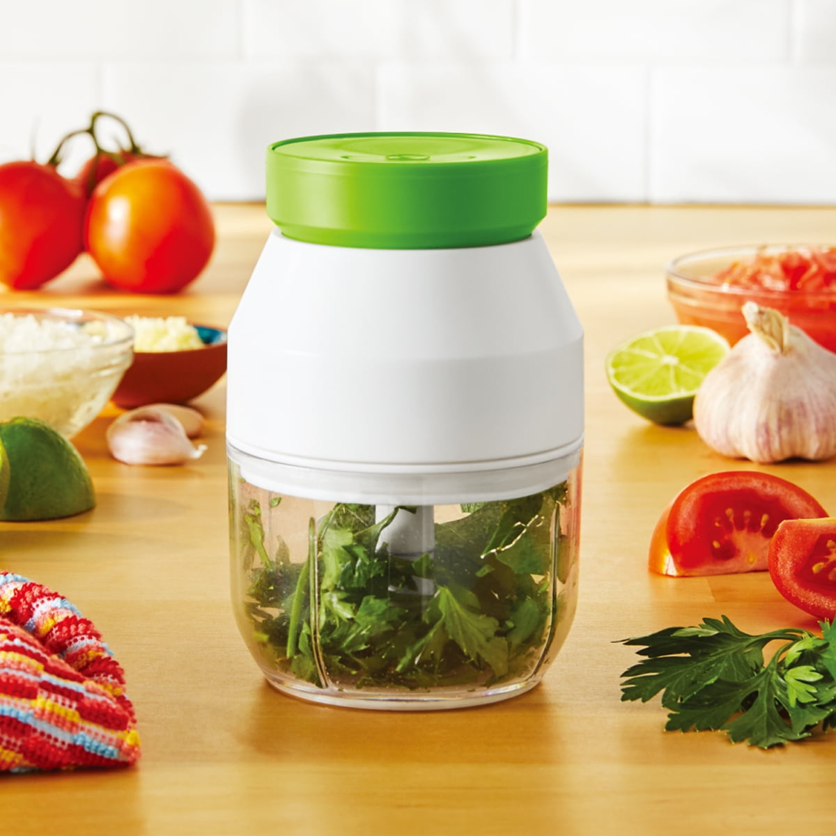 Mainstays Electric Mini Chopper, Rechargeable and Cordless
