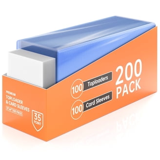 best hard card sleeves Jumbo Sleeves, Top Loader for 5.4x7.4 5.4x7.4 inches, Clear free polypropylene Ideal for sports cards For thicker trading cards up to 130pt Sleeve size Ultra Pro Soft Card Sleeves