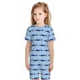 thumbnail image 2 of JUNZAN Party Shark Cute for Boys Girls Pajama Sets Toddler Sleepwear Summer Jammies 2pcs PJs, 2 of 7