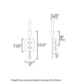 thumbnail image 5 of 27710AR Maxim Lighting Pioneer - 1 Light Wall Sconce-15.5 Inches Tall and 5 Inches Wide, 5 of 5