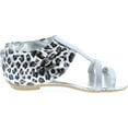 thumbnail image 6 of Melton Girls Fashion Glitter Leopard Flat Sandals, 6 of 7