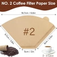 thumbnail image 2 of 600 Count Coffee Filters #2 Unbleached Coffee Filters 2 Cone Paper Fits for Drip and Compatible with Pour Over Coffee Maker (2-6 Cup), 2 of 4