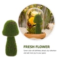 thumbnail image 3 of heka Green Mushroom Decor, Flocked Simulation Figurine, 3 of 6