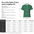 thumbnail image 2 of Yiaed Monstera Leaves Print Mens Short Sleeve Tight Fit T-Shirt, Crewneck Casual Tee-Small, 2 of 5