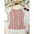 thumbnail image 2 of Women's Gold Sequin Camisole Tank Top, V-Neck, Sexy for Outerwear or Layering, Sparkly Top for Clubbing or Dates, 2 of 3