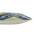 thumbnail image 2 of Yellow Diamond Silk Velvet Ikat Pillow, 16" X 24" Case Only, 2 of 3