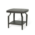 thumbnail image 2 of Ulax Furniture Patio Aluminum 21.5"Lx 21.5" W Side Table Outdoor/Indoor Square End Table, 2 of 6