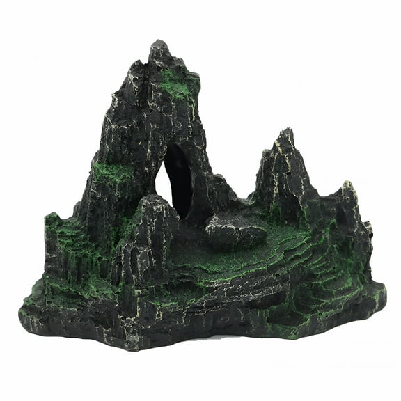 ACDANC 2026 New Large Aquarium Mountain View Stone Ornament, Tree Rock Cave Betta Accessories Fish Hiding Cave for Fish Tank Decoration,Aquarium Cave