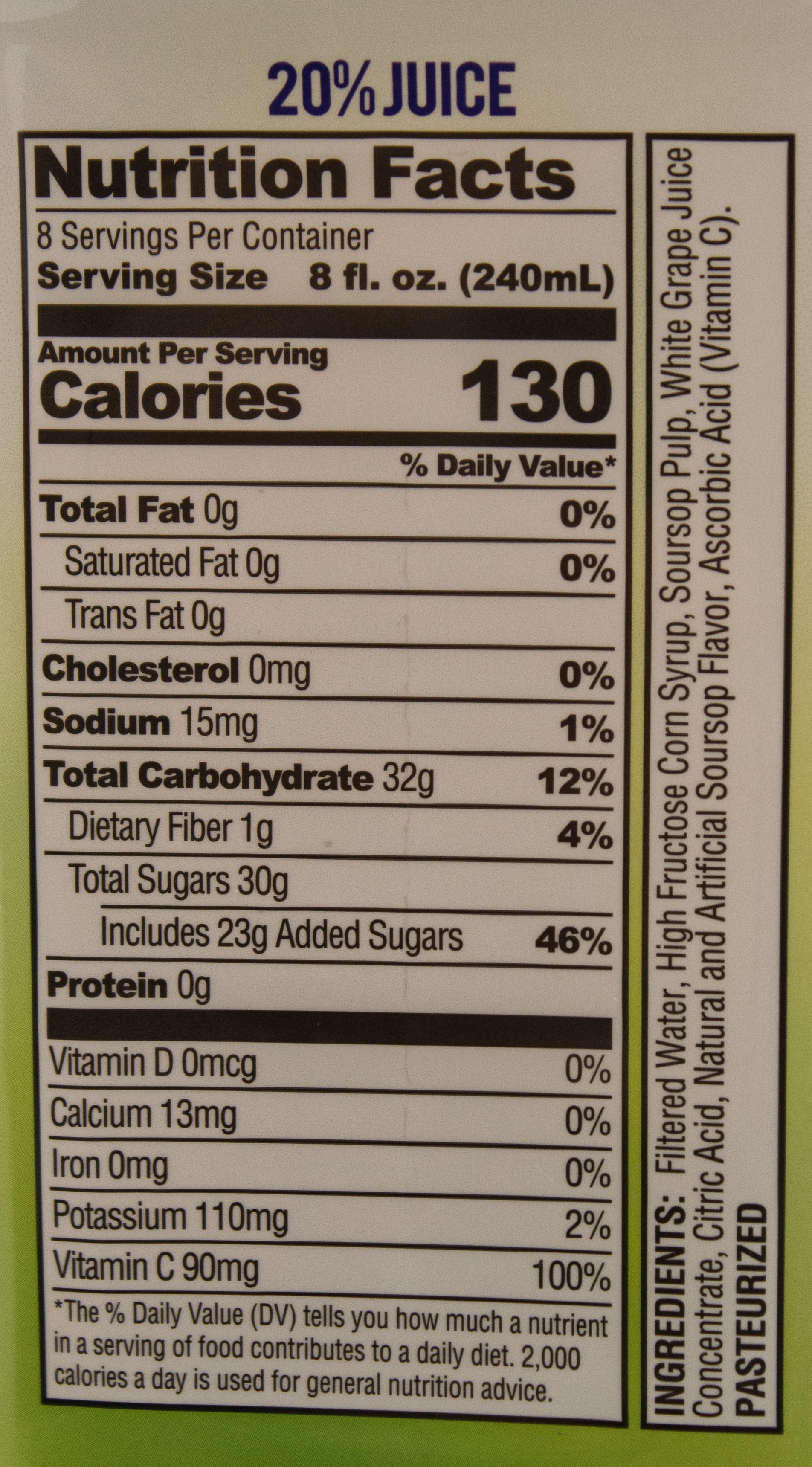 Lotus Soursop, Nectar Beverage, 100% Vitamin C, Plastic Bottle 64 fl oz