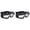 Black 2PCS, variant on Motorcycle Goggles Fit Over Glasses For Men Vintage Leather Riding Glasses Scooter ATV Off Road Scratchproof Glasses Windproof Anti Fog Black