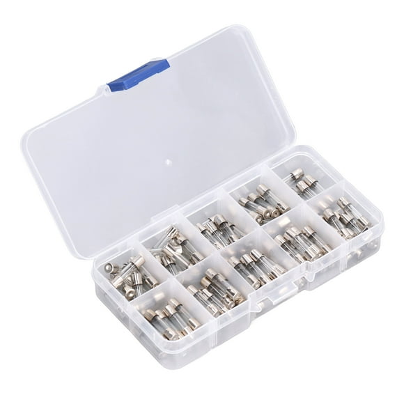 Fuse Assortment,100Pcs Glass Fuse Tube Fuse Glass Fuse Tube Ultimate Comfort
