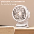 thumbnail image 2 of Ventilador Silencioso Carga Pequeño con Clip 5000mAh USB Escritorio Dormitorio TFixol  Ventilador, 2 of 7