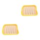 thumbnail image 2 of Advancent Molde para salchichas resistente al calor: fácil de limpiar y antiadherente, versátil, resistente a los arañazos, latas y moldes amarillo 2Conjunto, 2 of 6