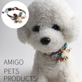 thumbnail image 3 of Collar de perro con flor en la pata de estilo único de Gseagtia, collar de perro ajustable con flor, collar para mascotas duradero,, 3 of 5