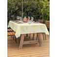 thumbnail image 3 of Outdoor Tablecloth with Umbrella Hole for Patio/Picnic/Party/Camping, Yellow Lemon Waterproof Table Cloth Rectangle Table Cover Washable, Summer Farmhouse Fruits Leaves Lemon (60"x 120"), 3 of 8