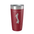 thumbnail image 1 of Wallum Lake Map Tumbler Travel Mug Insulated Laser Engraved Coffee Cup Rhode Island Massachusetts 20 oz Maroon, 1 of 1