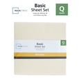 thumbnail image 3 of Mainstays Basic Value Microfiber Bed Sheet Set, Vanilla Dream, Queen, 4 Piece, 3 of 7