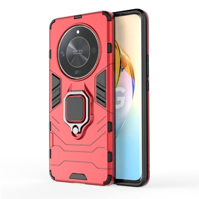 Funda para Honor Magic 6 Lite con Soporte Anillo Giratorio 360° y Protección Resistente a Golpes y Caídas