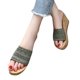 thumbnail image 3 of Sandalias Mujer Tacón inclinado Punta abierta Zapatillas sólidas Cómodos zapatos de playa Chanclas Wmkox8yii hj789, 3 of 9