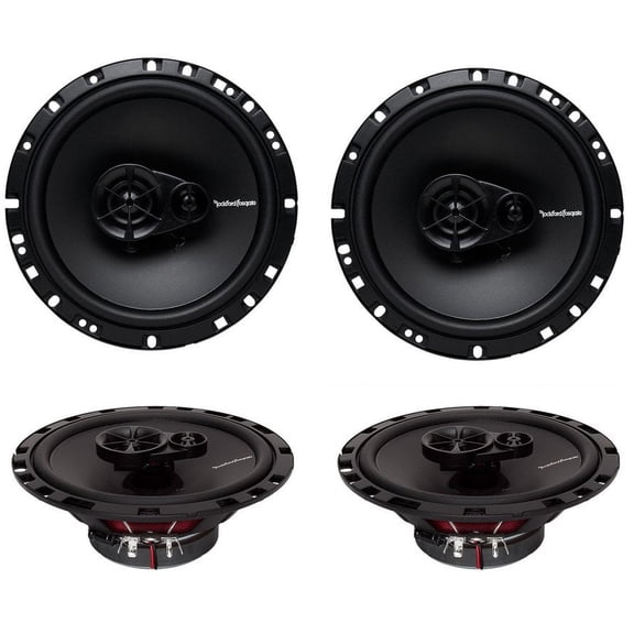 Rockford Fosgate R165X3 6.5" 90W 3 Way Car Audio Coaxial Speakers Stereo, 4 Pack