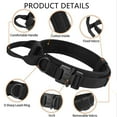thumbnail image 2 of Coloody Reflective Heavy Duty Dog Collar With Handle And Buckle Military Tactical Dog Collar Nylon Dog Show Collar, 2 of 5