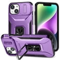 thumbnail image 1 of Funda para GANGXUN iPhone 13 - Soporte metálico, Función magnética, Morado, 1 of 5