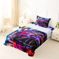 thumbnail image 5 of Manfei Sports Car Twin Sheets,Extreme Sport Bedding,Pink,3-Piece,1 Fitted Sheet and 1 Pillowcase, 5 of 6