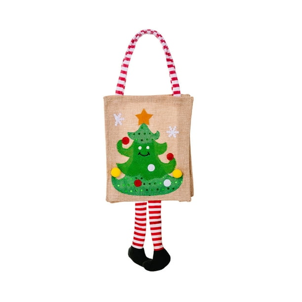 Decoraciones navideñas, adornos navideños, regalos de Navidad, bolsa de tela para regalos de Navidad
