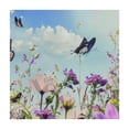 thumbnail image 4 of Awypu flowers butterflies sky Square Tablecloth Waterproof 100% Polyester Fiber 52*52, 4 of 8
