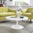 thumbnail image 6 of Modway Lippa 36" Round Wood Coffee Table in White, 6 of 8