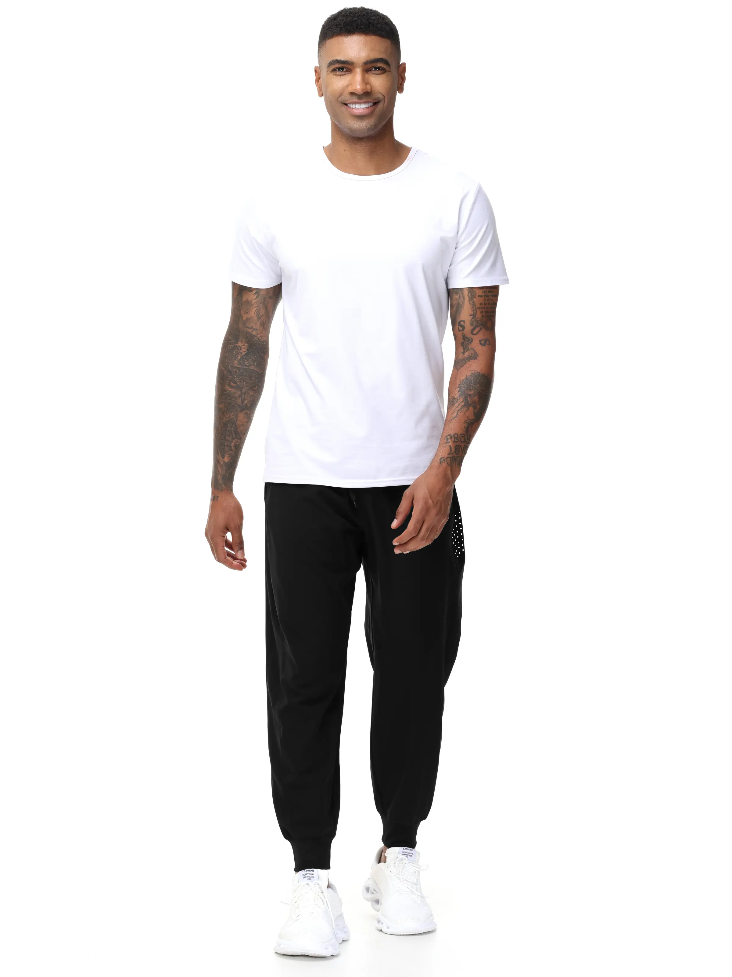 Men's Sweatpants Athletic Running Pants Lightweight Waterproof Workout Joggers Quick Dry Gym Active Sports Track Training