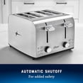 thumbnail image 6 of Oster 4 Slice Toaster, With 7 Browning Settings, Extra Wide Slots For Bagels and Special Breads, Removable Easy-to-Clean Crumb Tray, Cancel/Defrost/Bagel, Stainless Steel, 6 of 6