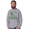 thumbnail image 5 of Not All Who Wonder Are Lost UFO Cute Long Sleeve TShirt Men Women Brisco Brands L, 5 of 6