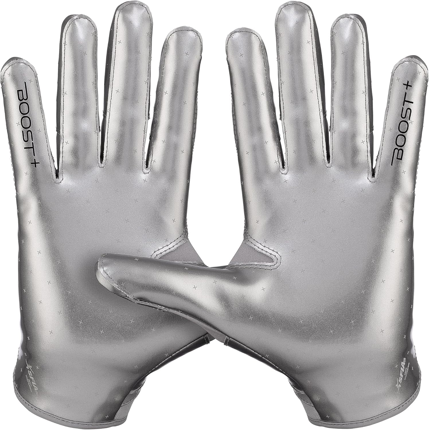 Football Gloves Solid Stealth 6.0 Boost Plus Sticky Receiver Gloves - Men's and Youth Sizes