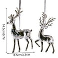 thumbnail image 3 of 3D Crystal Reindeer Christmas Ornaments, Sparkling Transparent Acrylic Deer Hanging Decor for Christmas Tree Decorations, Holiday Home Accents and Festive Displays, 3 of 6
