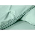 thumbnail image 6 of Chezmoi Collection Berlin Seafoam Green Pinch Pleat Twin Comforter Set, 2-Piece, Soft Pintuck, Lightweight All Season Microfiber Bedding, 6 of 8