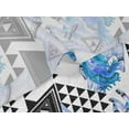 thumbnail image 5 of oneOone Velvet Medium Blue Fabric Triangle Dress Material Fabric Print Fabric By The Yard 58 Inch Wide, 5 of 5