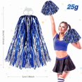 thumbnail image 2 of Thenshop Cheerleading Pom Poms 4 Pack Cheerleader Squad Spirited Fun Pompoms Cheer Hand Flowers Metallic Foil Pompoms for Adults Sports Meeting Team Spirit Cheering Party, 2 of 10