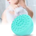 thumbnail image 2 of Cepillo de baño multifuncional para una limpieza y relajación máximas. Masajeador de champú para el cuero cabelludo de silicona verde, 2 of 8