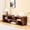 brown, variant on S-HOME Adjustable Modular TV Stand with Freestyle Combination Open Storage and Compartments for Living Room and Bedroom,Light Wood