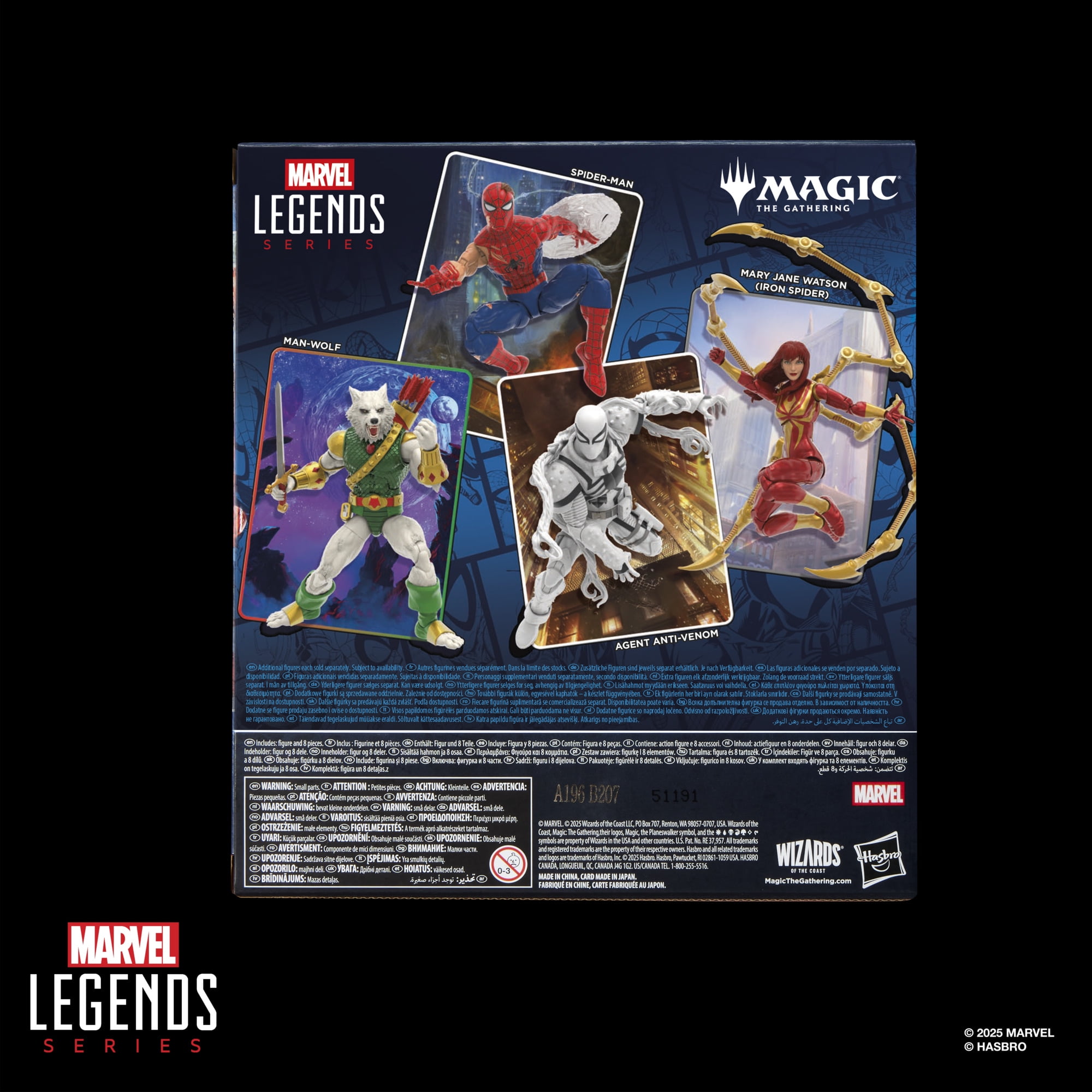Marvel Legends Series Magic: The Gathering Battle-Damaged Spider-Man, 6" Action Figure Plus Exclusive Foil Trading Card