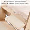 thumbnail image 7 of Unipaws Pyramid Cat Tree, 5-Level Wooden Cat Ladder, Sturdy Tall Cat Climbing Tower with Cozy Hammock, 7 of 7