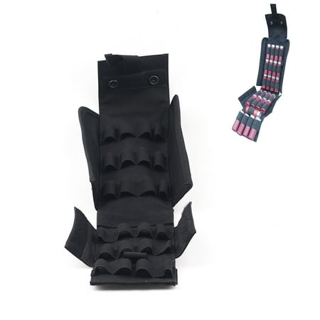 12 Gauge Shotgun Shell Knife - Black Molle 25 Round 12 Gauge Shells Shotgun Reload Magazine Pouch MA61