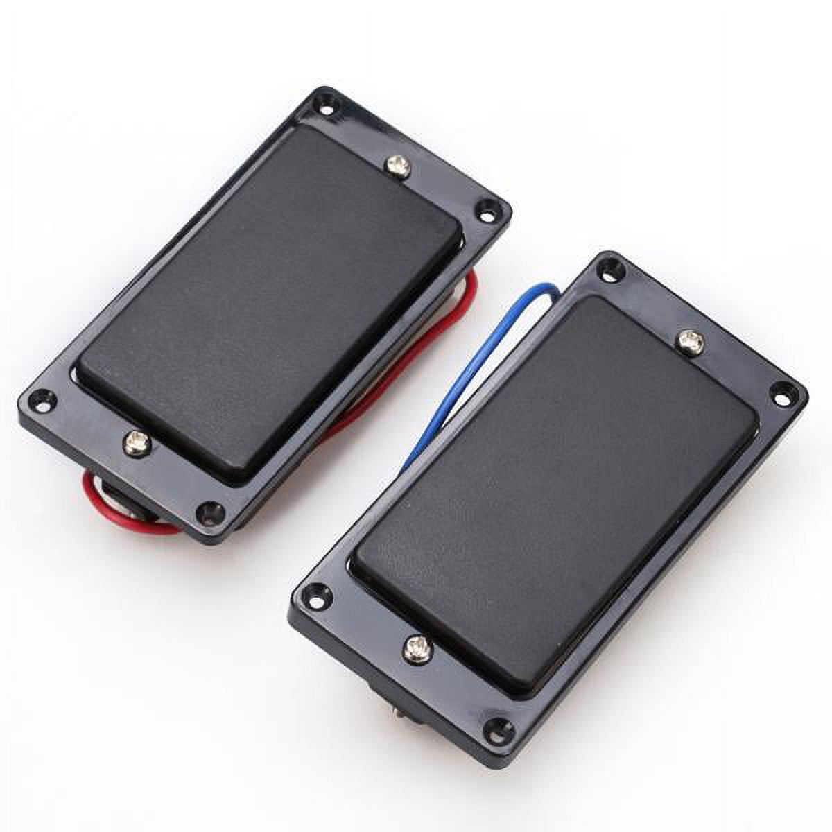 LeeQinersw Black Sealed Humbucker Pickup+2pcs Metal Strap Lock for LP Electric Guitar Parts